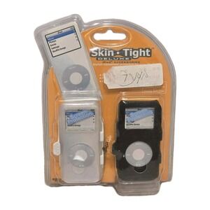 Skin Tight Deluxe iPod Nano Case Lot NIP Y2K Tech Accessories Black White